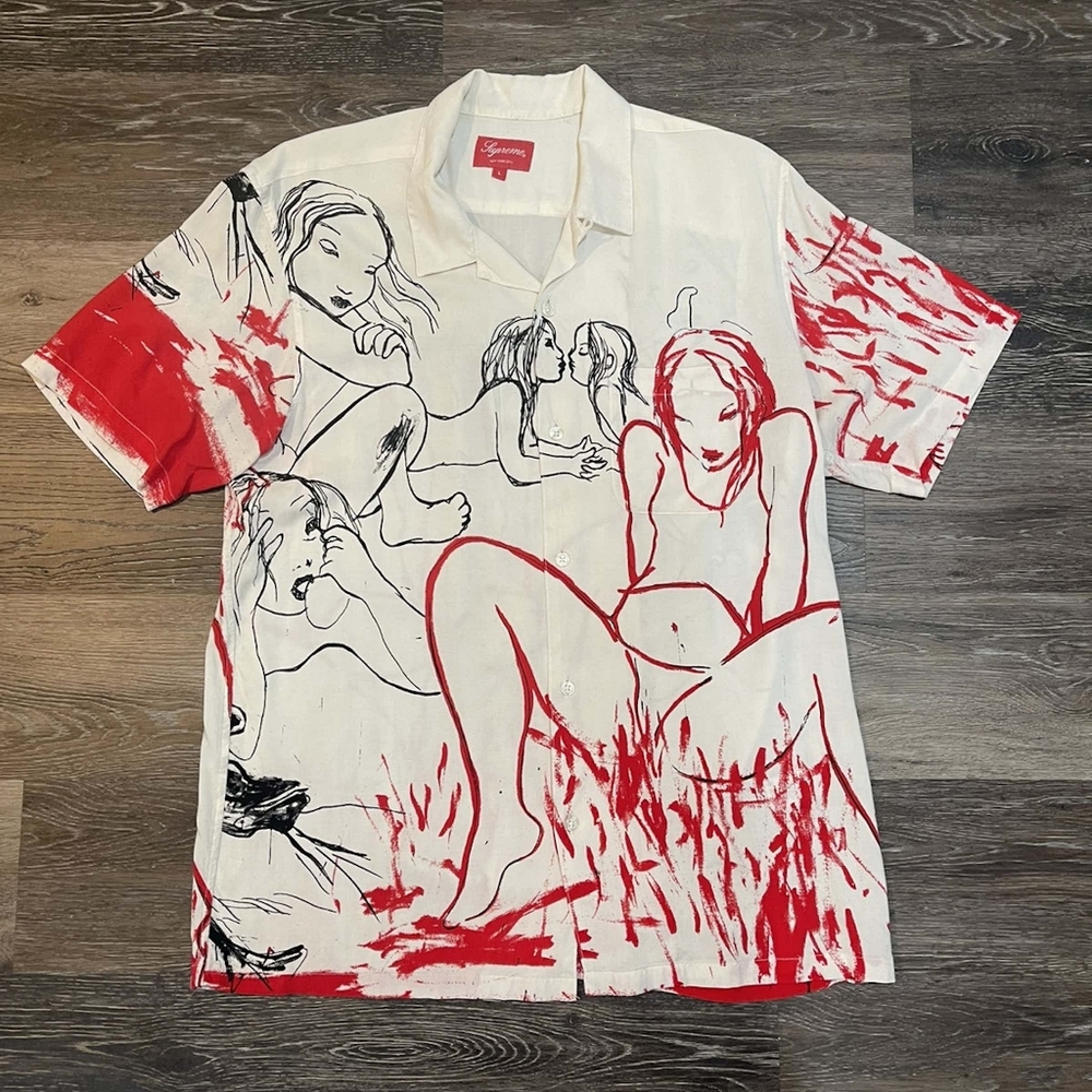 Supreme Rita Ackermann Rayon shirt